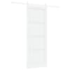 vidaXL Libisev uks 78 x 202 cm Tehispuit Valge