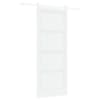 vidaXL Libisev uks 93 x 232 cm Tehispuit Valge