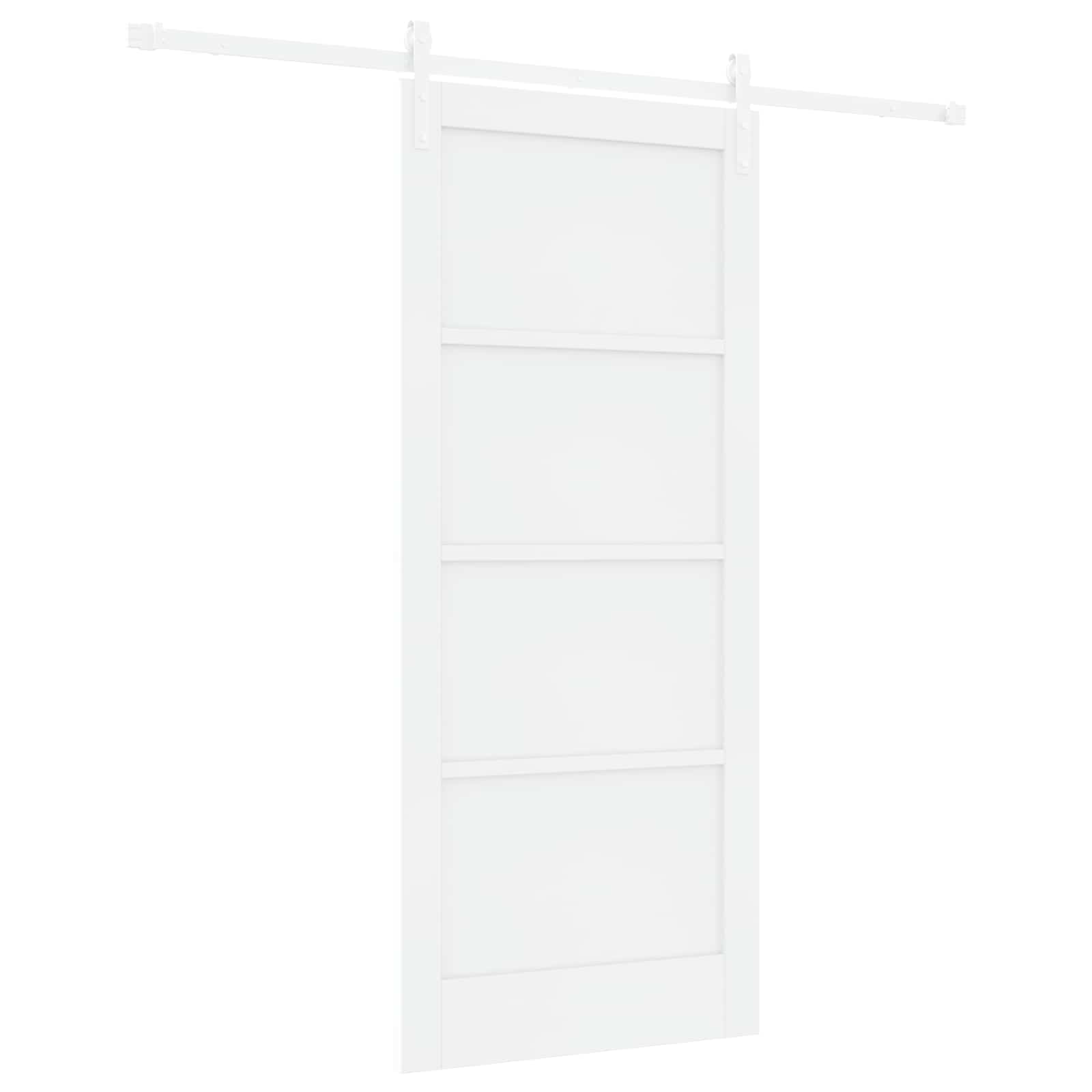 Drsna vrata 86 x 198,5 cm Inženirski les Bela