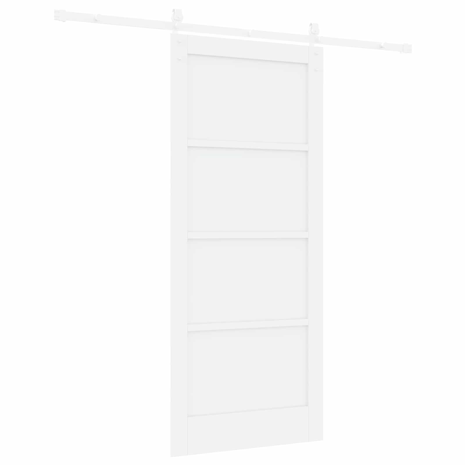 Drsna vrata 86 x 198,5 cm Inženirski les Bela