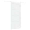 vidaXL Libisev uks 93 x 211 cm Tehispuit Valge