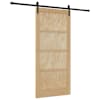 vidaXL Libisev uks 93 x 202 cm Tehispuit Naturaalne ja must