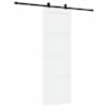 vidaXL Libisev uks 73,5 x 211 cm Tehispuit Valge ja must