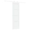 vidaXL Libisev uks 61 x 198,5 cm Tehispuit Valge