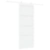 vidaXL Libisev uks 83 x 211 cm Tehispuit Valge