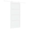 vidaXL Libisev uks 93 x 202 cm Tehispuit Valge