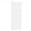 vidaXL Libisev uks 93 x 211 cm Tehispuit Valge