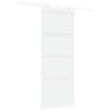 vidaXL Libisev uks 93 x 232 cm Tehispuit Valge
