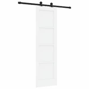 vidaXL Libisev uks ORKDAL 61 x 198,5 cm Tehispuit Valge ja must