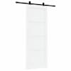 vidaXL Libisev uks ORKDAL 83 x 211 cm Tehispuit Valge ja must