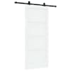 vidaXL Libisev uks ORKDAL 86 x 198,5 cm Tehispuit Valge ja must