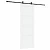 vidaXL Libisev uks ORKDAL 78 x 211 cm Tehispuit Valge ja must