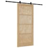 vidaXL Libisev uks ORKDAL 93 x 211 cm Tehispuit Naturaalne ja must