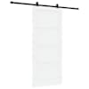 vidaXL Libisev uks ORKDAL 93 x 211 cm Tehispuit Valge ja must