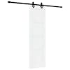 vidaXL Libisev uks 61 x 198,5 cm Tehispuit Valge ja must