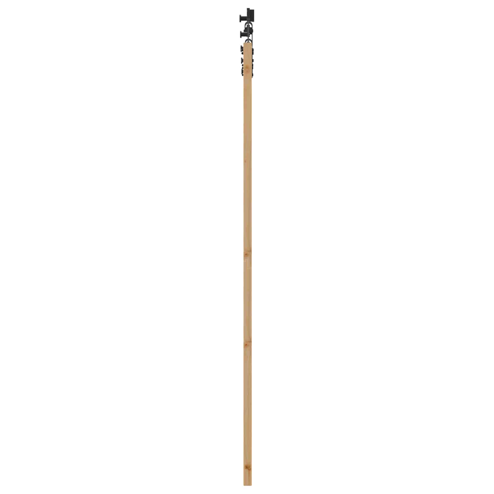 Drsna vrata 93 x 202 cm Inženirski les Naravna in črna