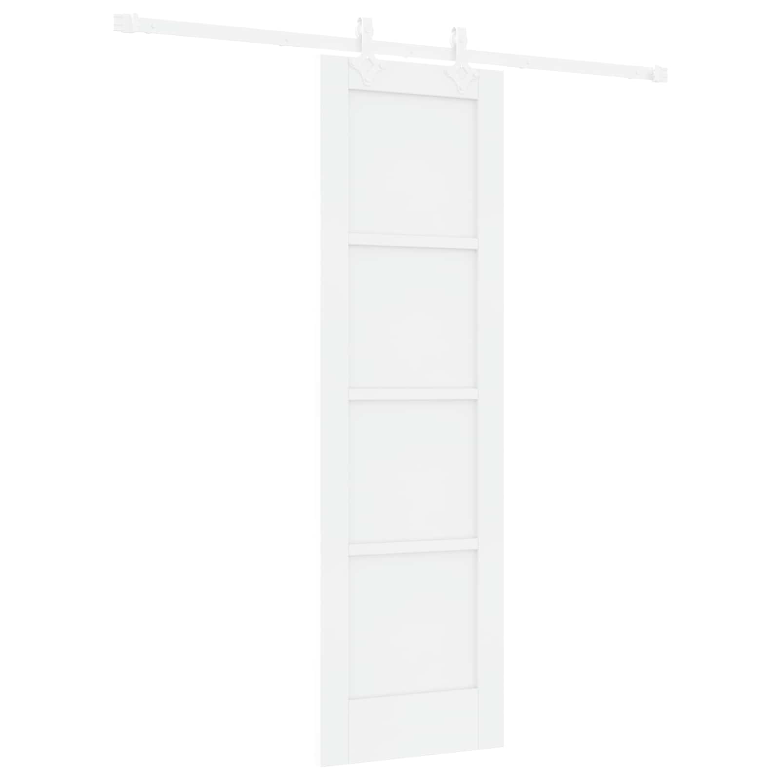 Drsna vrata 61 x 198,5 cm Inženirski les Bela