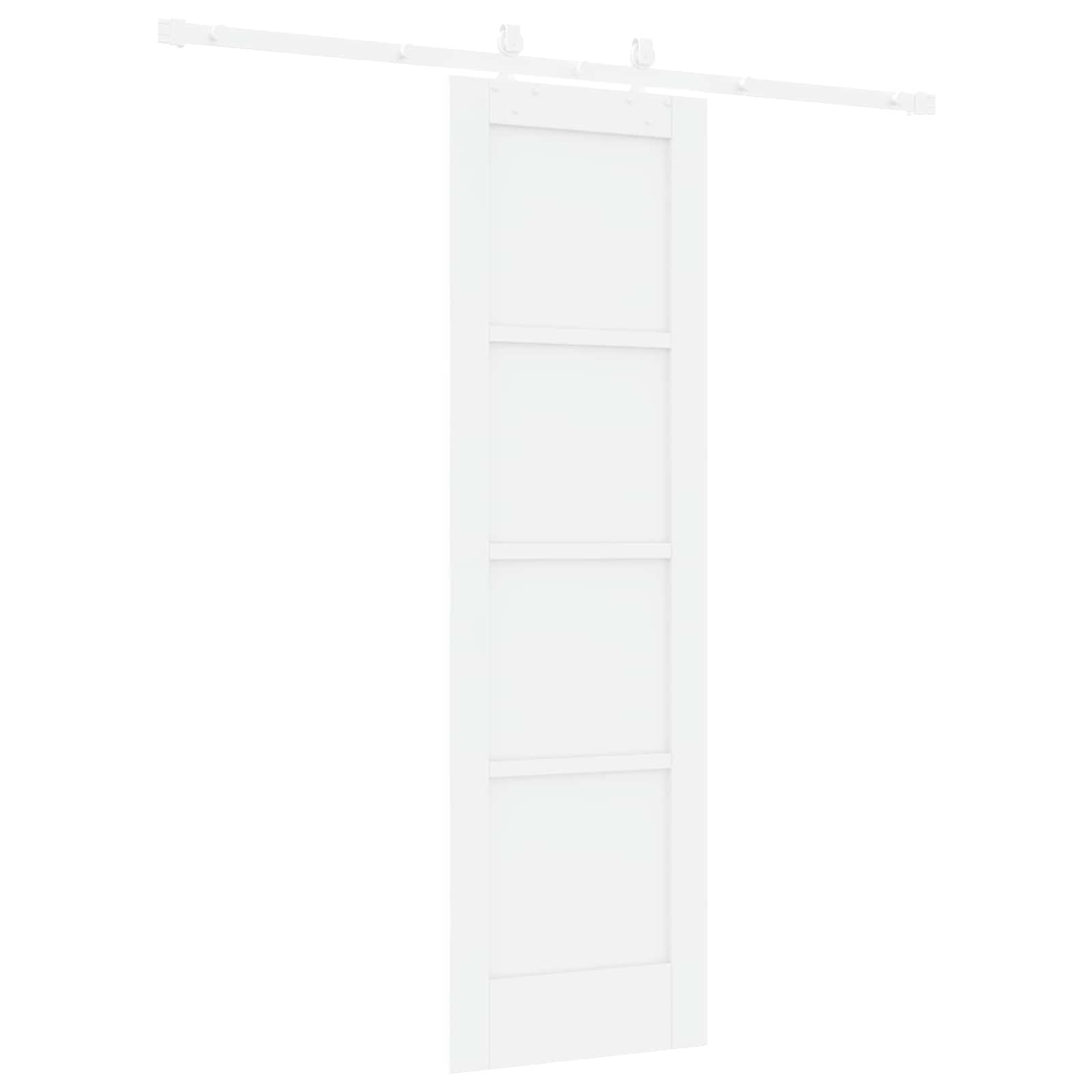 Drsna vrata 61 x 198,5 cm Inženirski les Bela