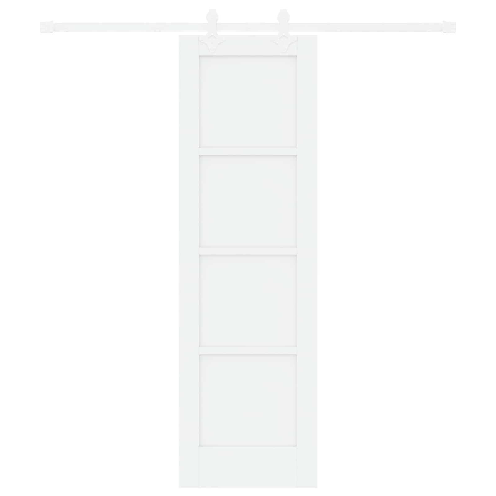 Drsna vrata 61 x 198,5 cm Inženirski les Bela