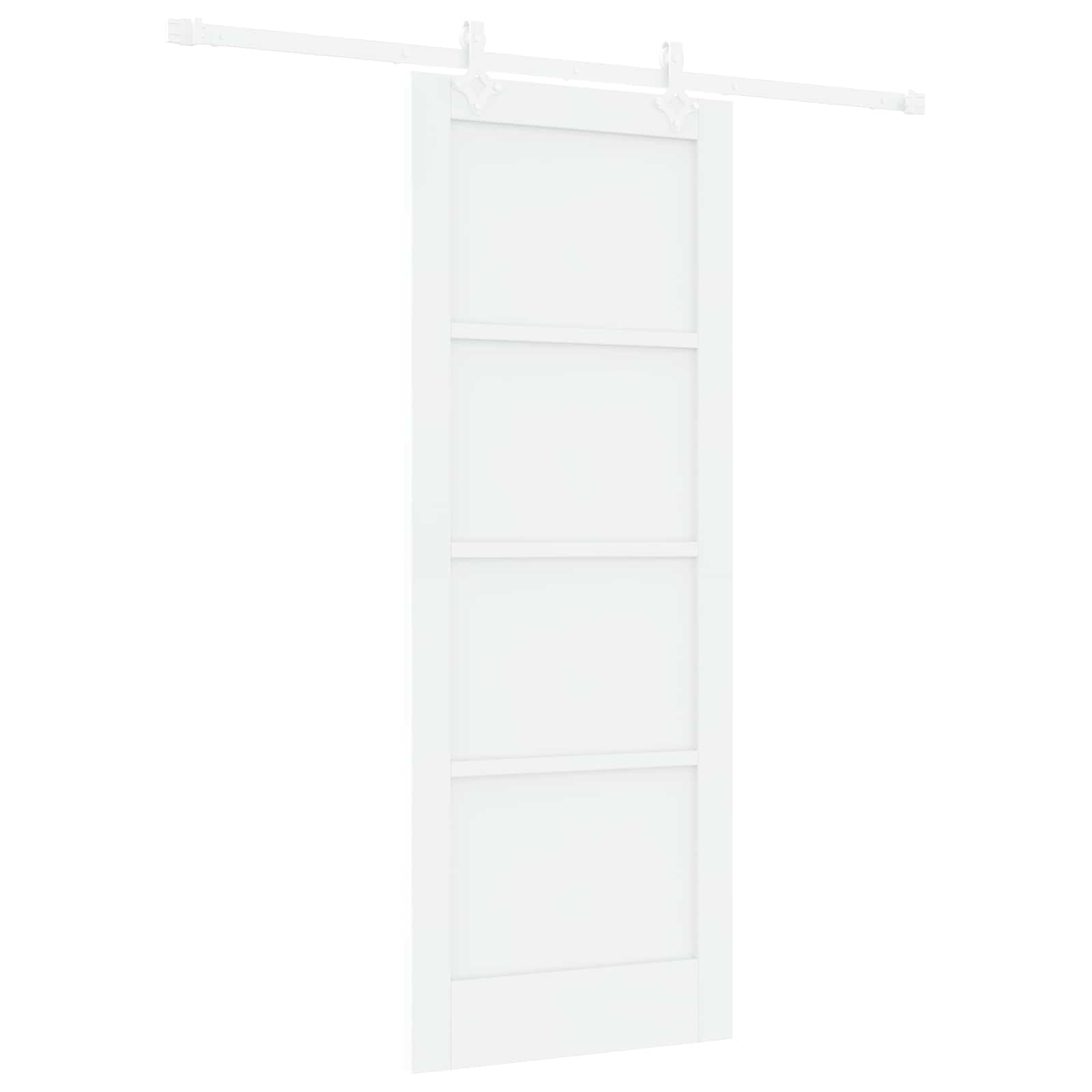 Drsna vrata 78 x 202 cm Inženirski les Bela