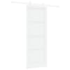 vidaXL Libisev uks 78 x 202 cm Tehispuit Valge