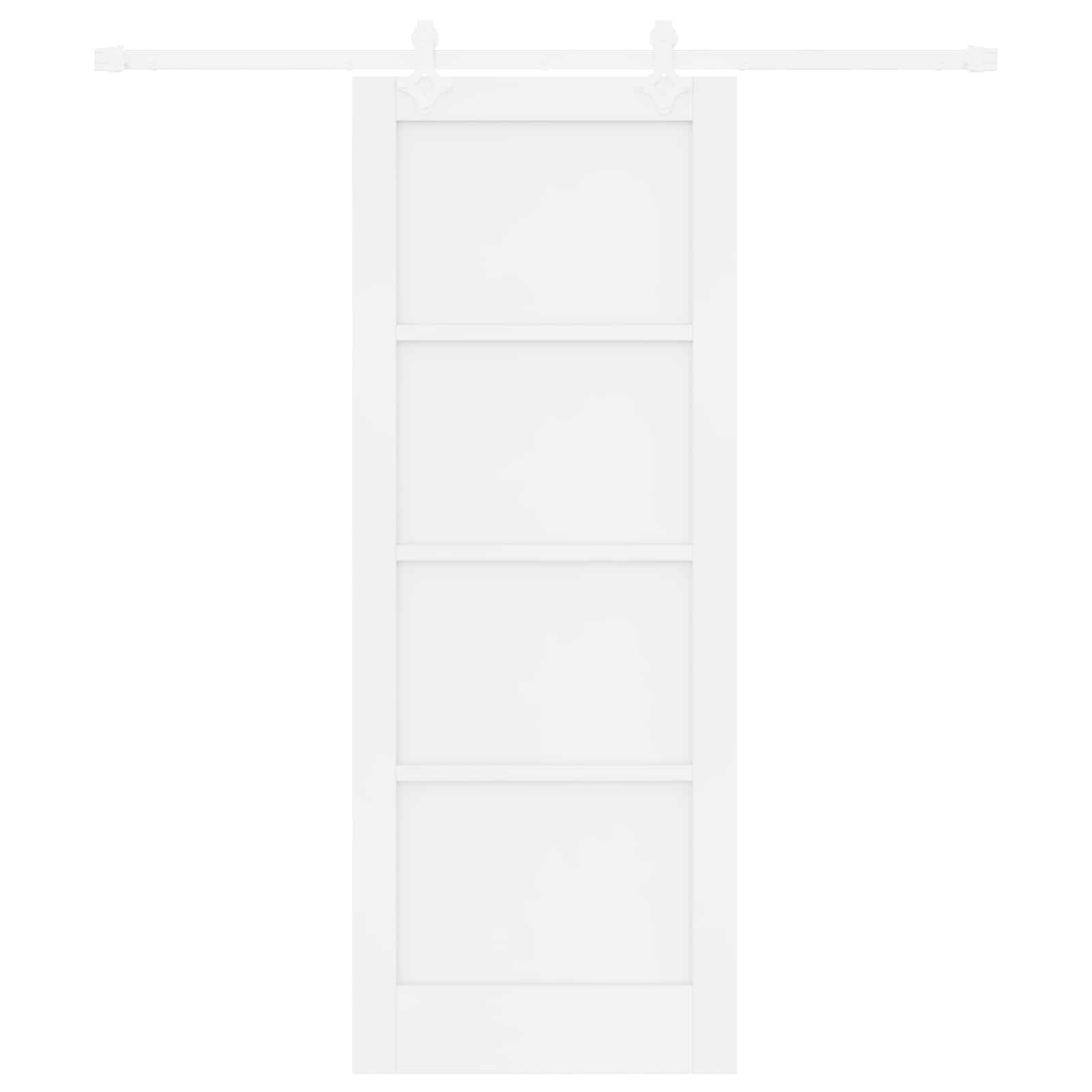 Drsna vrata 78 x 202 cm Inženirski les Bela