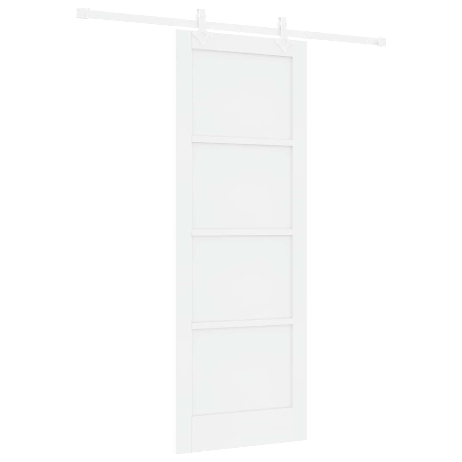 Drsna vrata 78 x 211 cm Inženirski les Bela