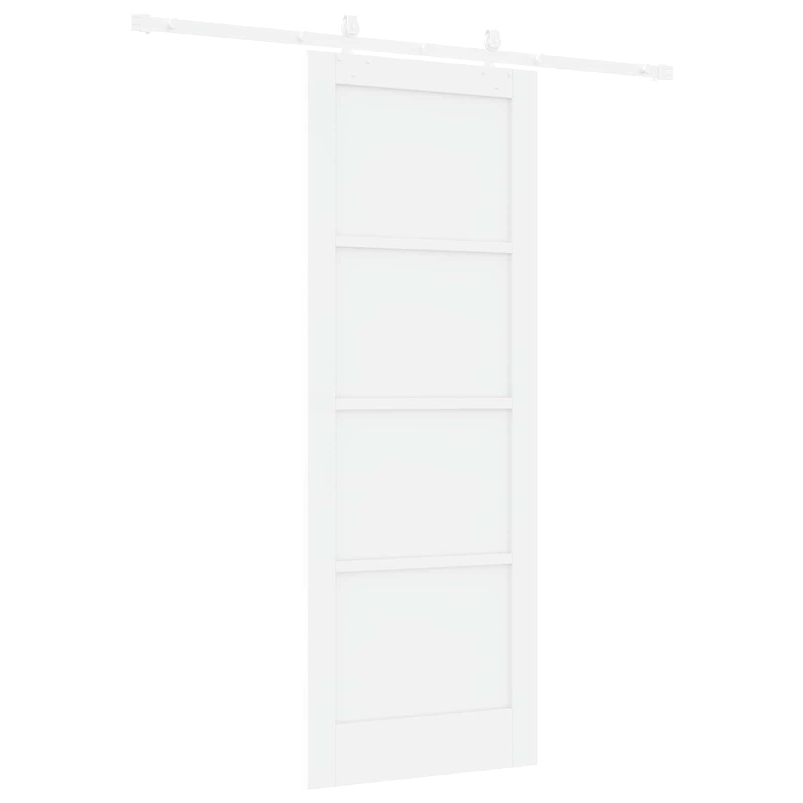 Drsna vrata 78 x 211 cm Inženirski les Bela