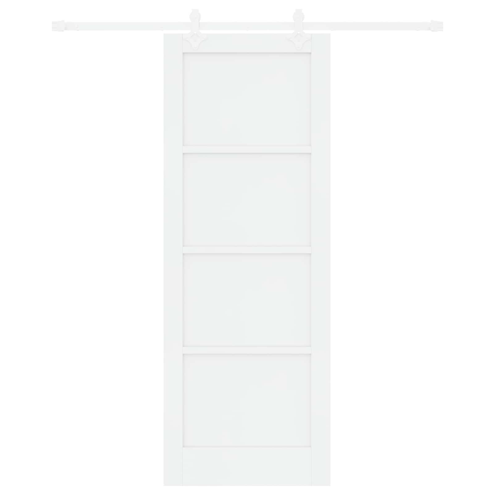 Drsna vrata 78 x 211 cm Inženirski les Bela