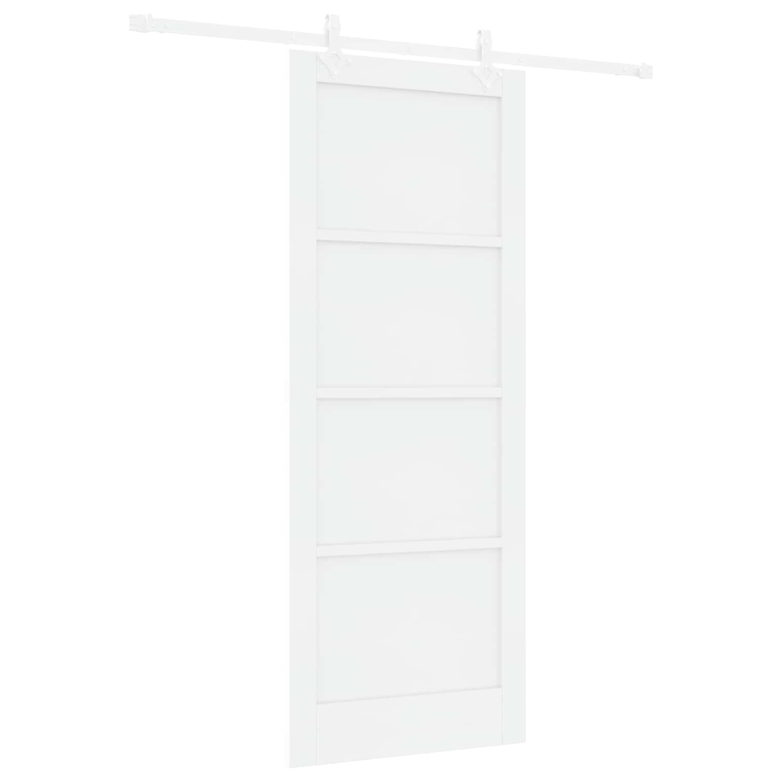 Drsna vrata 83 x 211 cm Inženirski les Bela