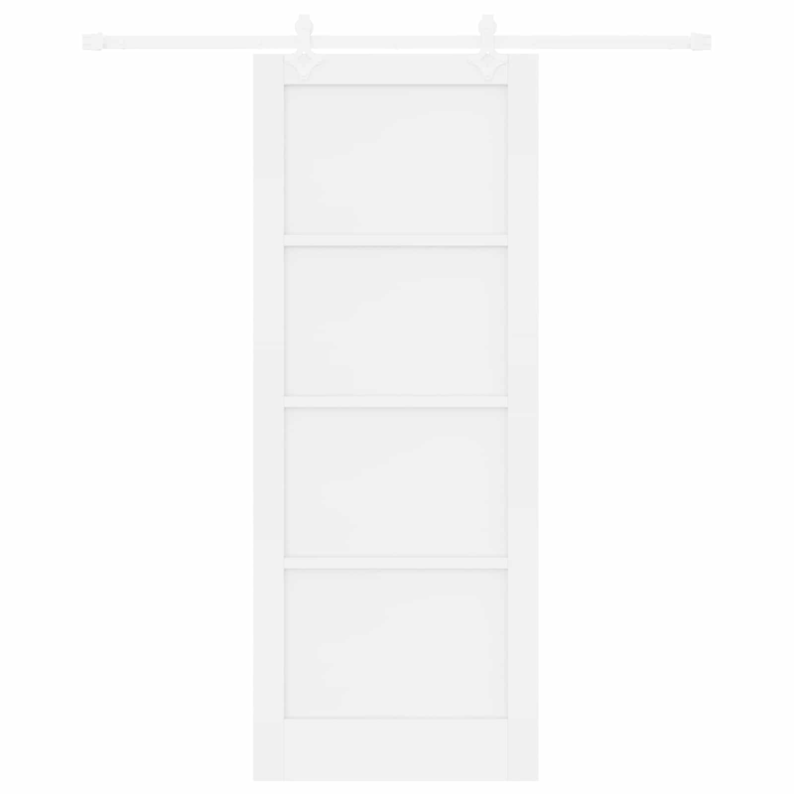 Drsna vrata 83 x 211 cm Inženirski les Bela