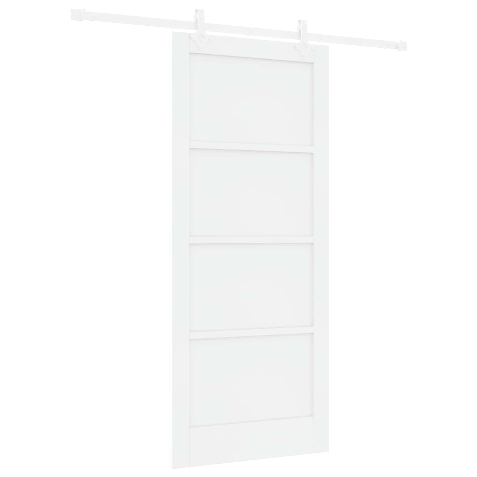 Drsna vrata 86 x 198,5 cm Inženirski les Bela
