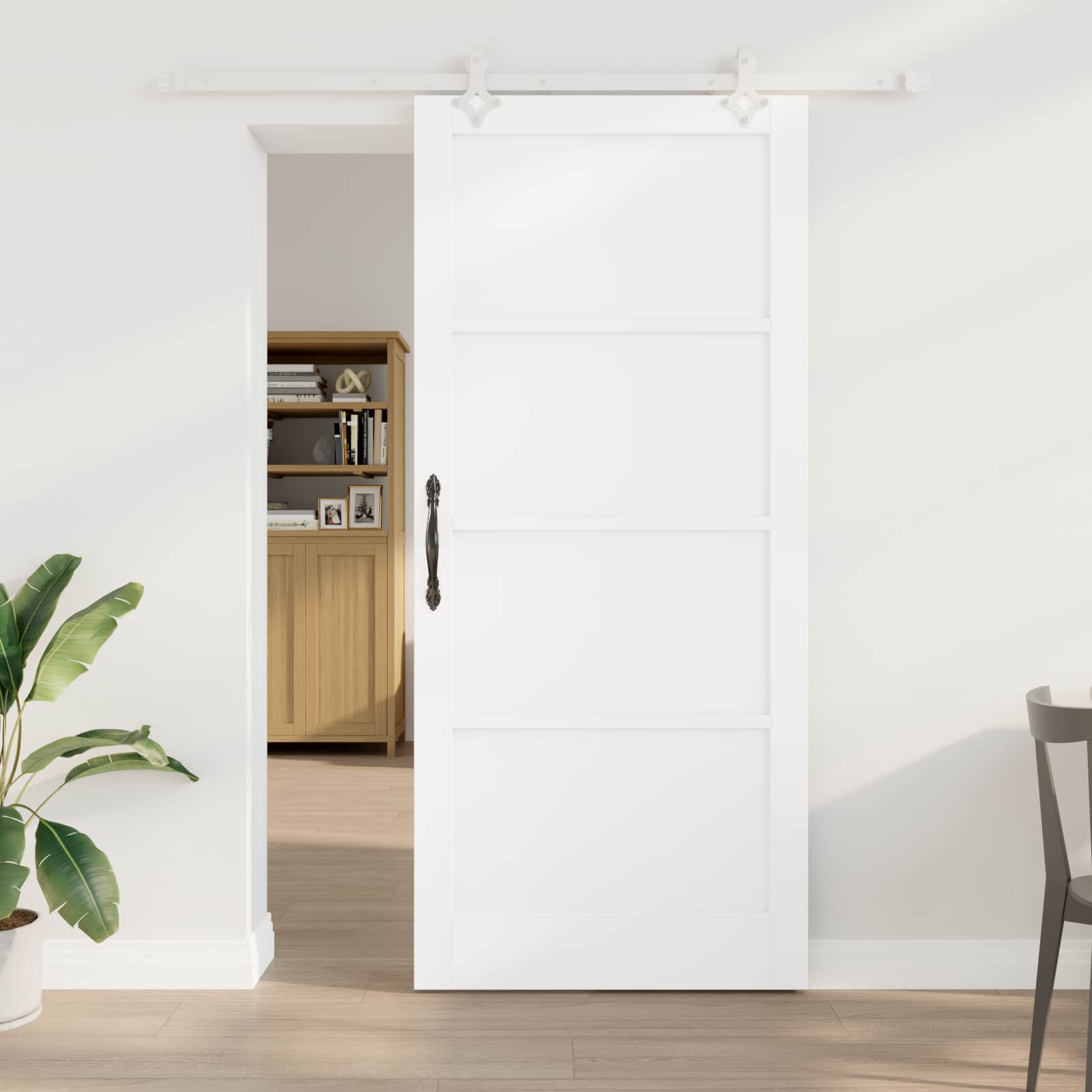 Drsna vrata 93 x 211 cm Inženirski les Bela