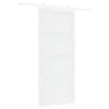 vidaXL Libisev uks 93 x 211 cm Tehispuit Valge