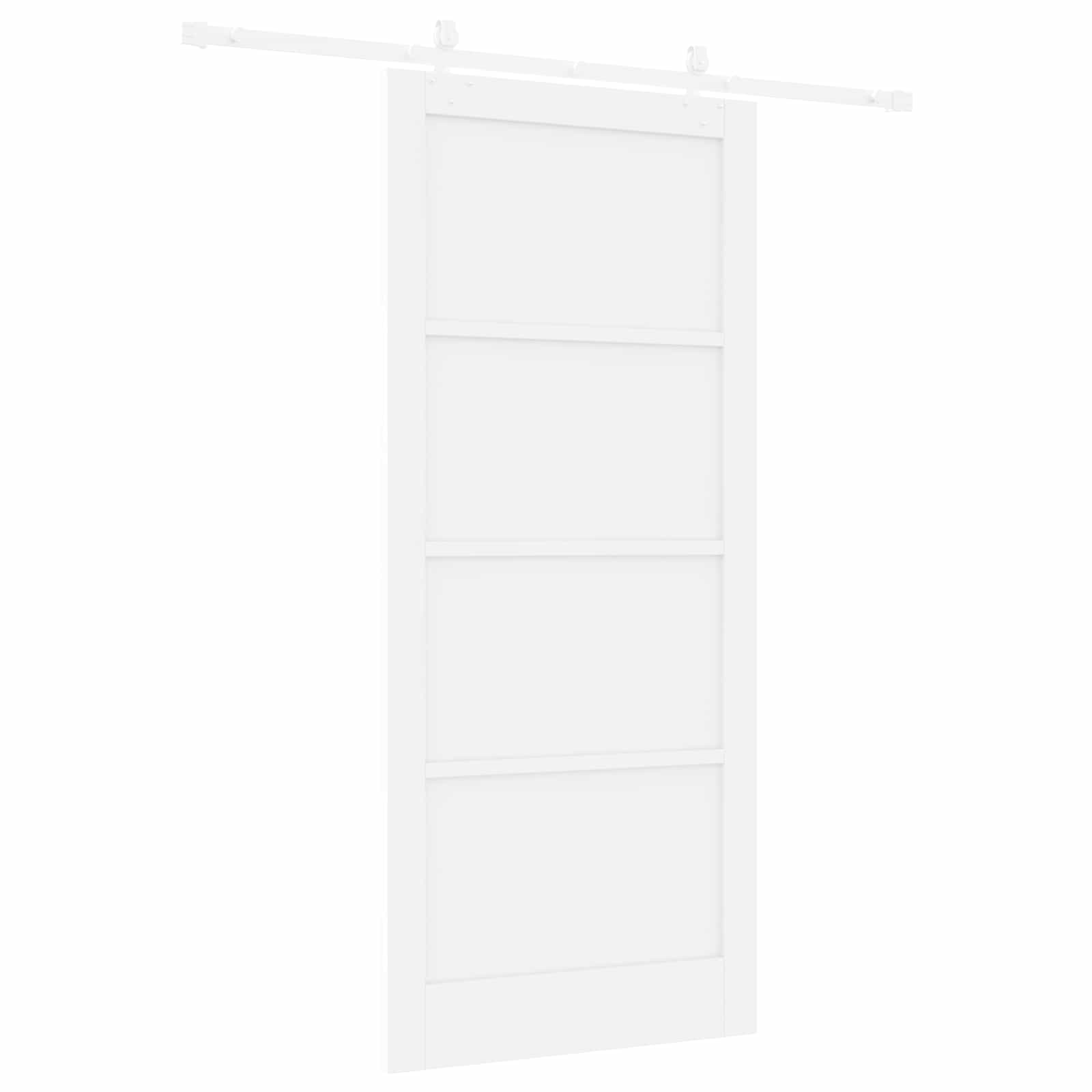 Drsna vrata 93 x 211 cm Inženirski les Bela