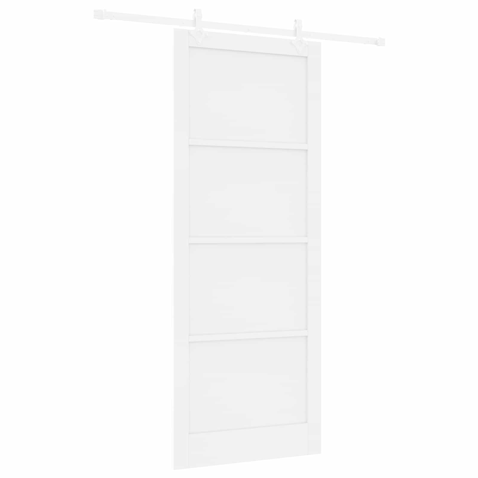Drsna vrata 93 x 232 cm Inženirski les Bela