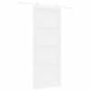 vidaXL Libisev uks 93 x 232 cm Tehispuit Valge