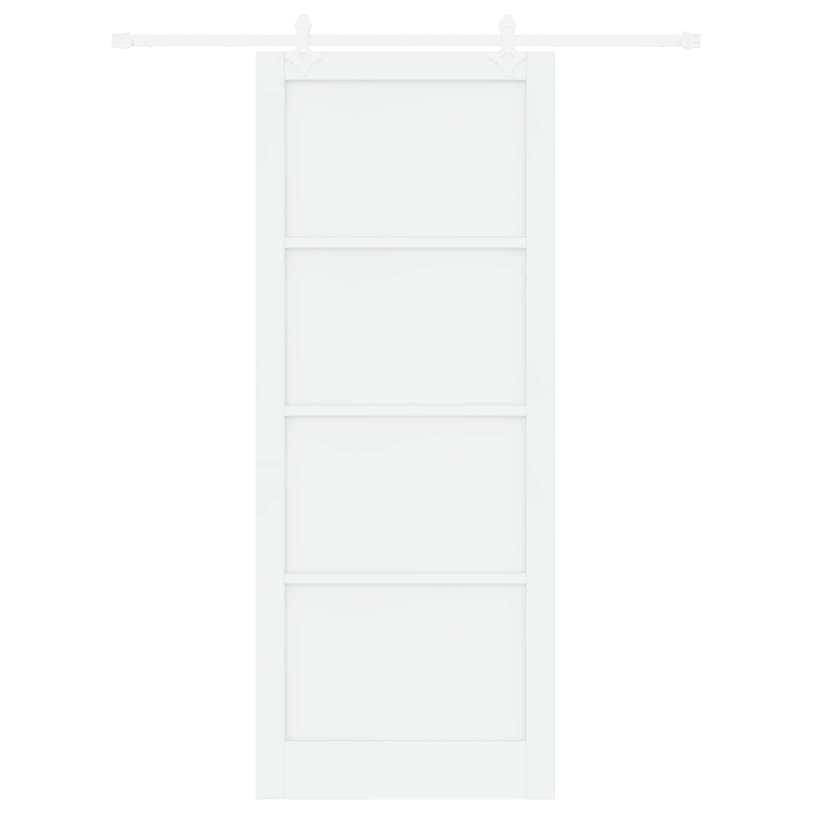 Drsna vrata 93 x 232 cm Inženirski les Bela