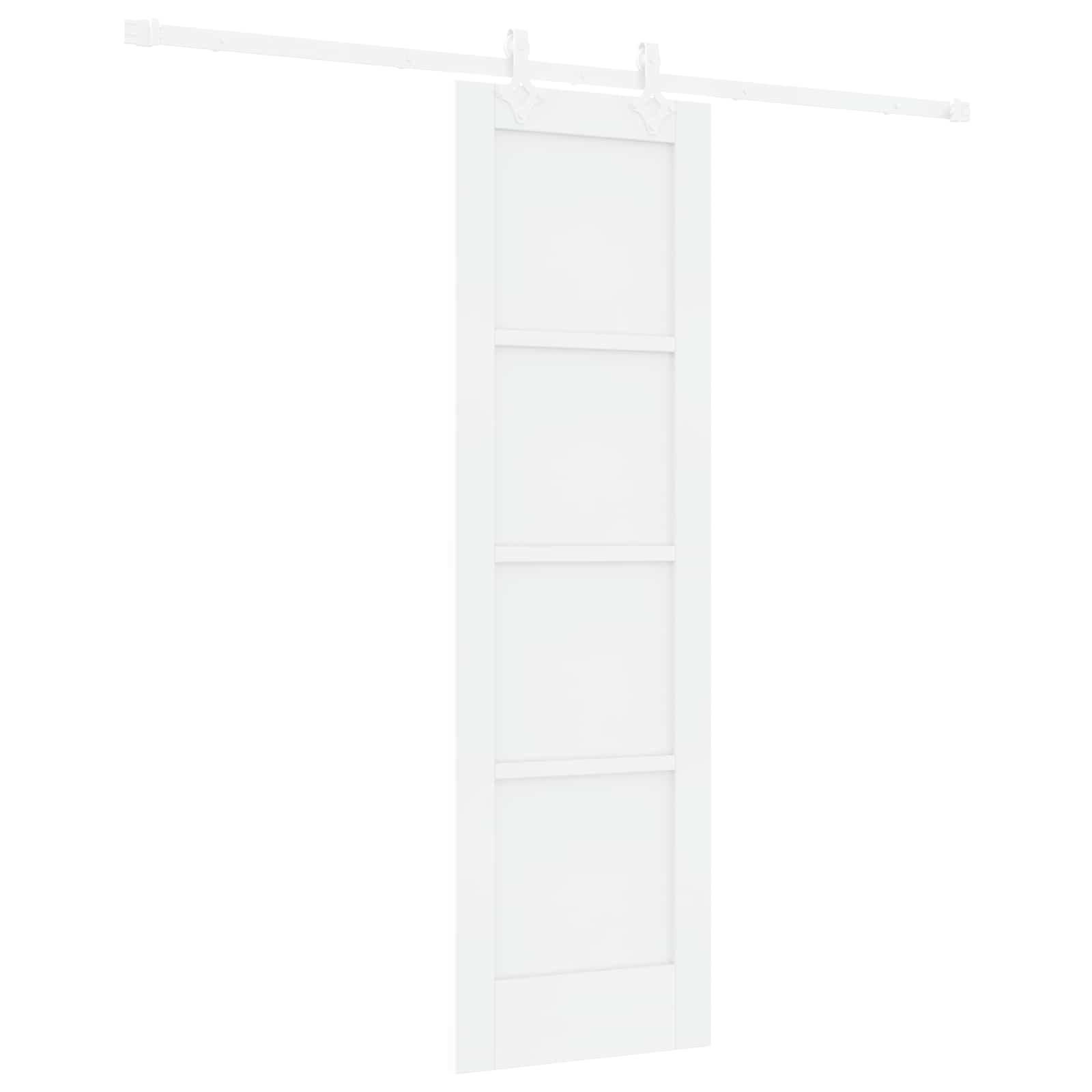 Drsna vrata 61 x 198,5 cm Inženirski les Bela