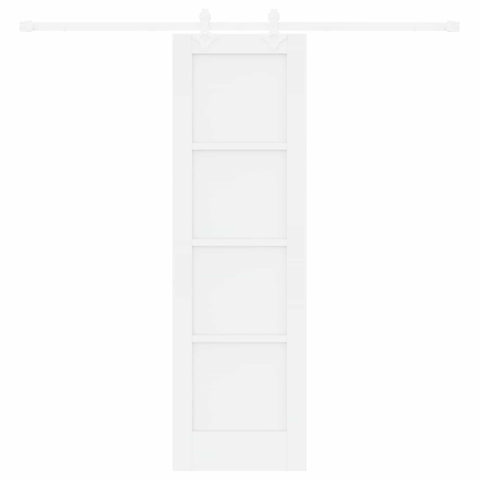 Drsna vrata 61 x 198,5 cm Inženirski les Bela