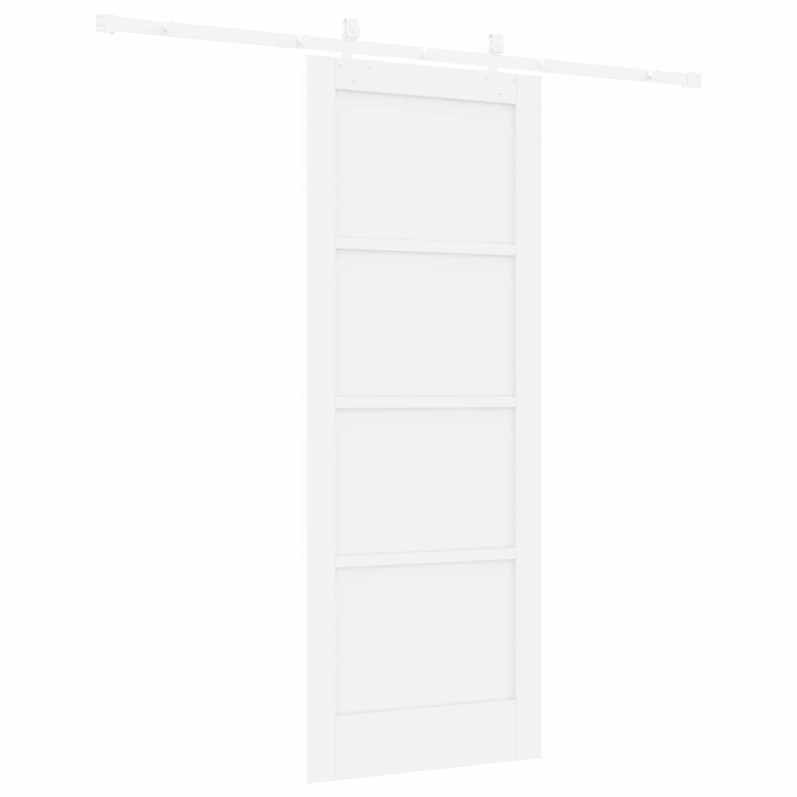 Drsna vrata 78 x 202 cm Inženirski les Bela