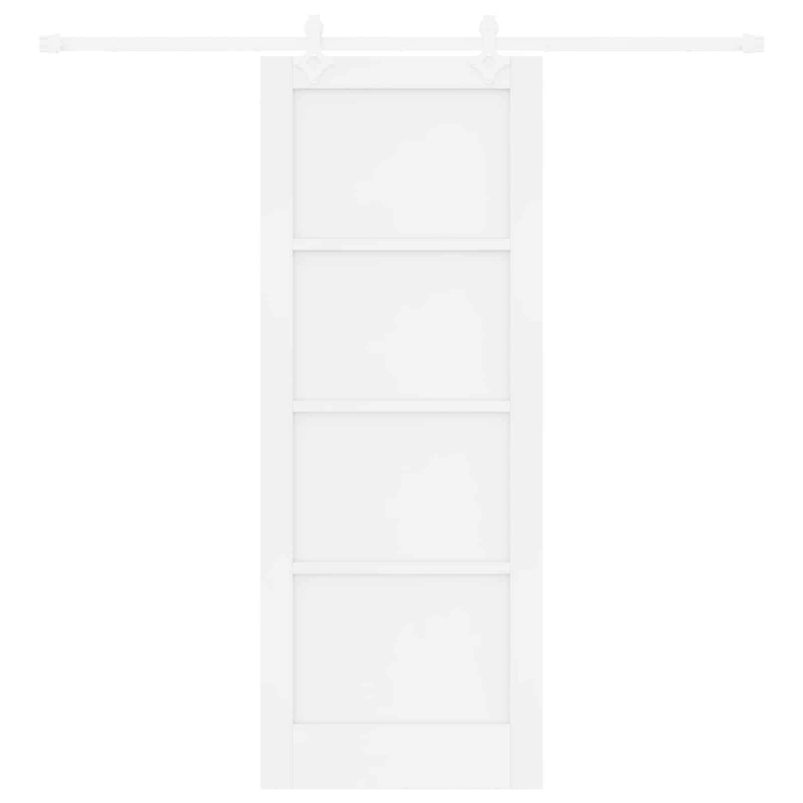 Drsna vrata 78 x 202 cm Inženirski les Bela