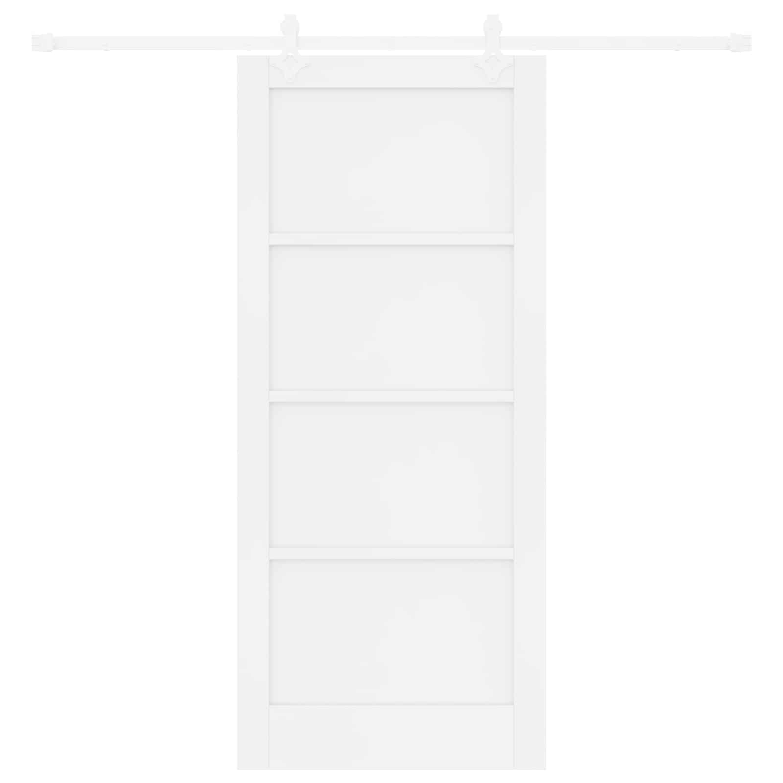 Drsna vrata 86 x 198,5 cm Inženirski les Bela