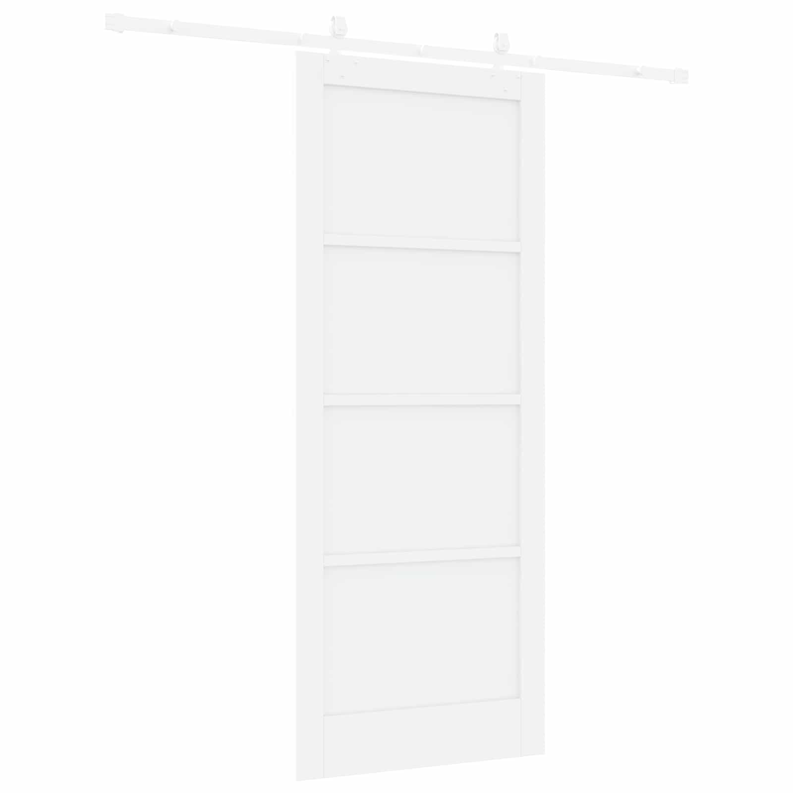 Drsna vrata 86 x 211 cm Inženirski les Bela