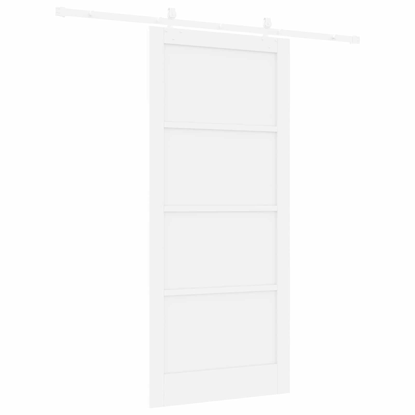 Drsna vrata 93 x 211 cm Inženirski les Bela