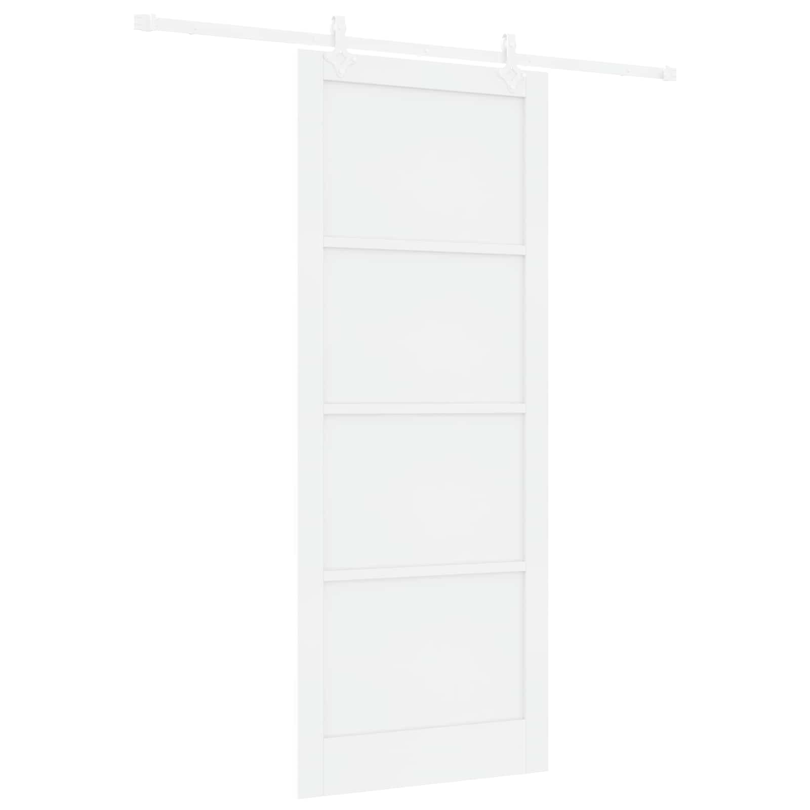 Drsna vrata 93 x 232 cm Inženirski les Bela