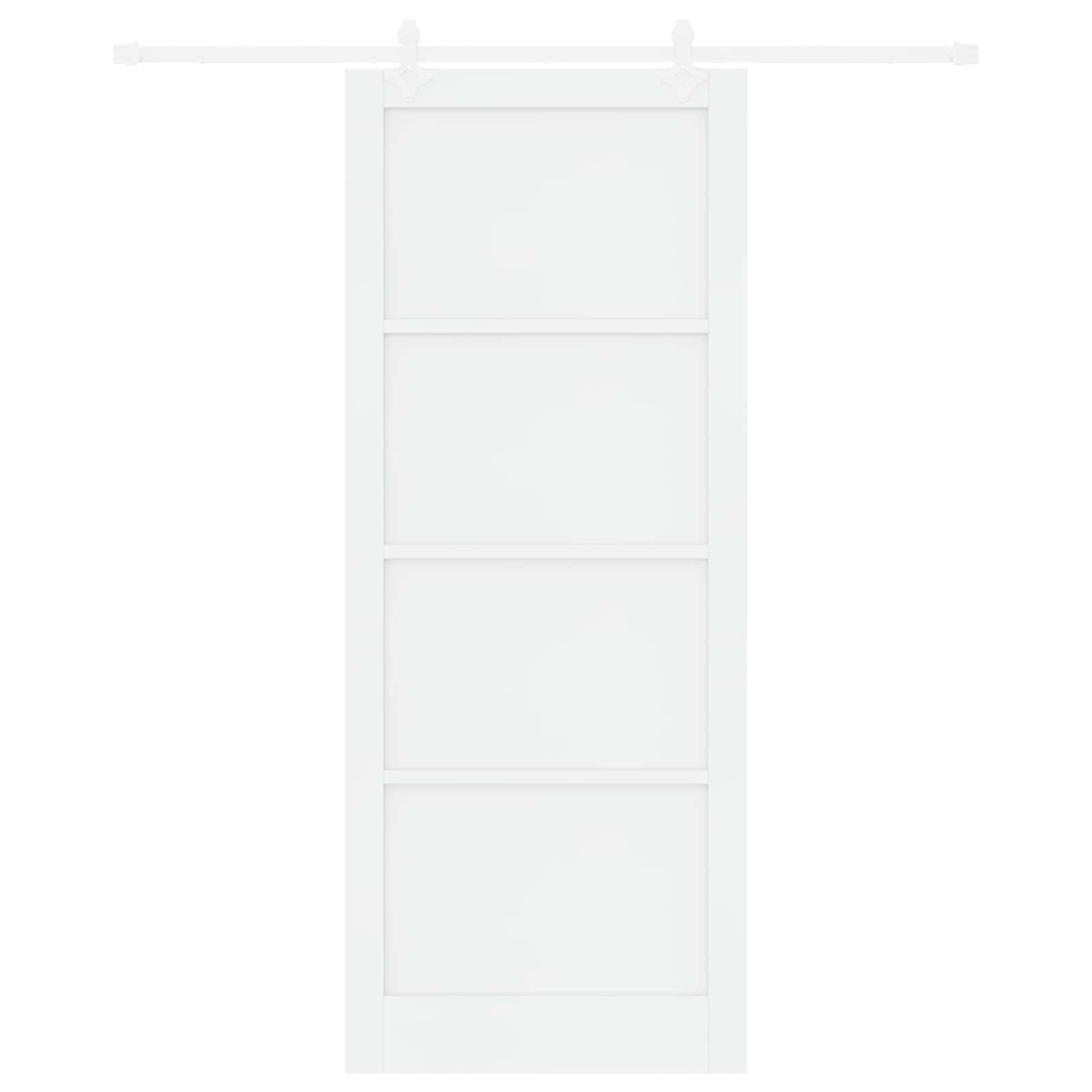 Drsna vrata 93 x 232 cm Inženirski les Bela