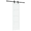vidaXL Libisev uks ORKDAL 61 x 198,5 cm Tehispuit Valge ja must