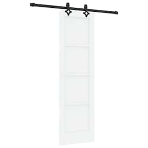 vidaXL Libisev uks ORKDAL 61 x 198,5 cm Tehispuit Valge ja must