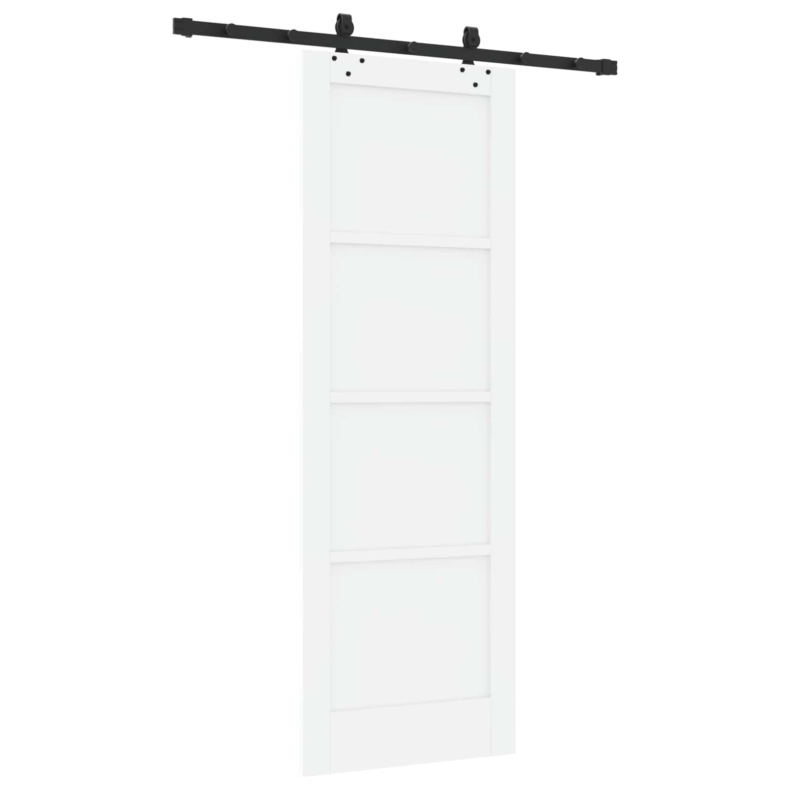 Drsna vrata ORKDAL 73,5 x 211 cm Inženirski les Bela in črna